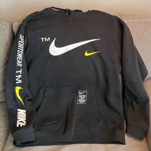 Nike Sportswear TM Overbranded Swoosh Hoodie Size XL